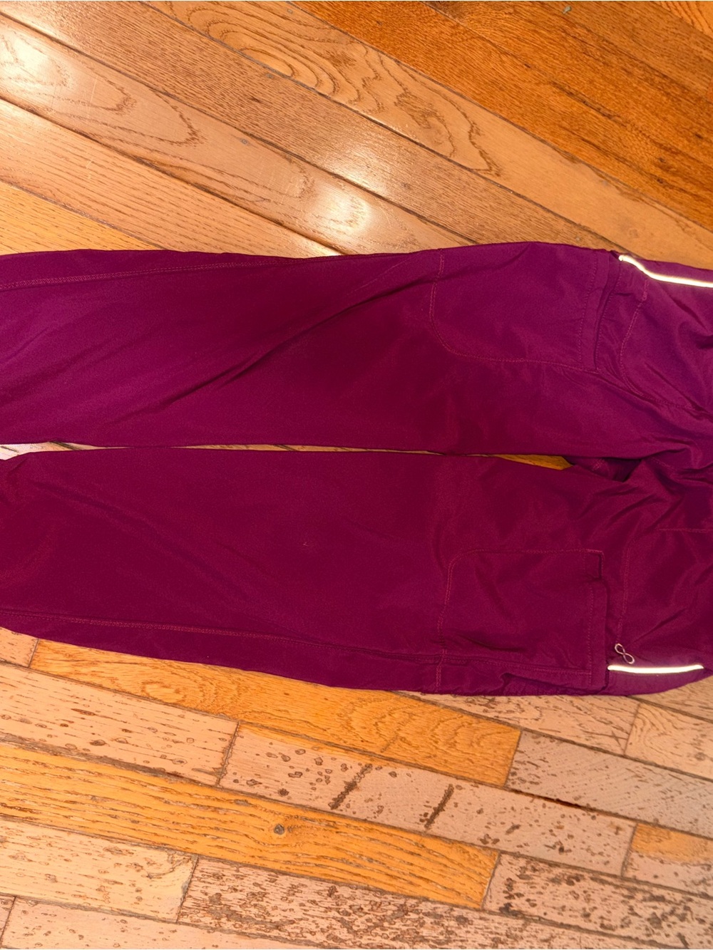 Women’s Wine Jogger Scrubs with Reflective Trim